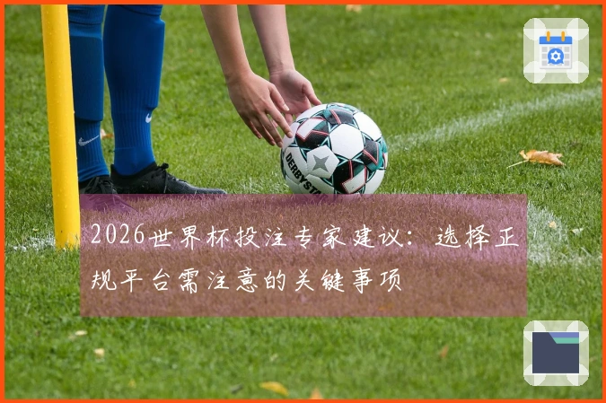 2026世界杯投注专家建议：选择正规平台需注意的关键事项